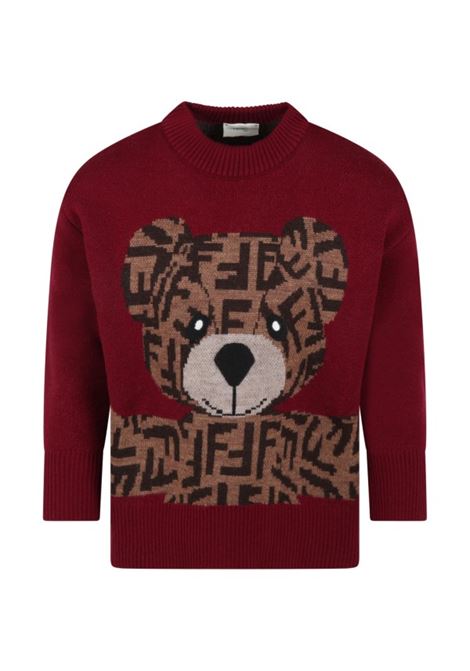 Maglione con stampa FENDI KIDS | JUG037 AJ3EF1I12